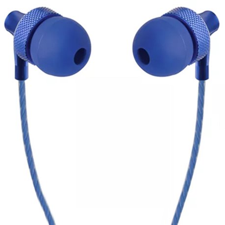 AUDIFONO IN-EAR ALAMBRICO PERFECT CHOICE AZUL STRETTO C/MICROF 3.5MM 1.2M
