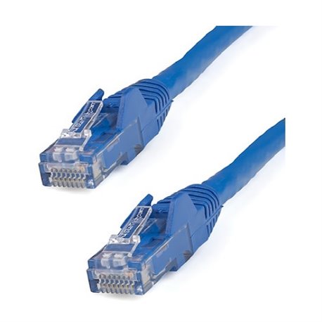 CABLE STARTECH DE RED DE 2.1M AZUL CAT6 UTP ETHERNET RJ45 ETL PATCH MOLDEADO SNAGLESS