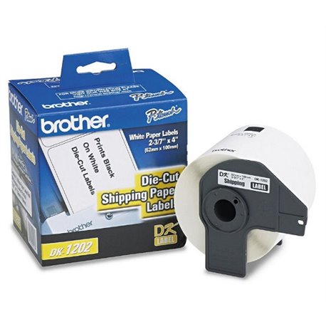 ETIQUETA BROTHER BLANCA PRE CORTADA DK1202 300 62MM X 100MM