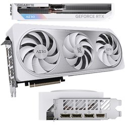 TJ de video Gigabyte 12GB Geforce RTX 4070 TI AERO Fusión RGB GDDR6 3xDP 1xHDMI Blanca