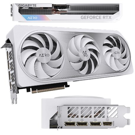 TJ de video Gigabyte 12GB Geforce RTX 4070 TI AERO Fusión RGB GDDR6 3xDP 1xHDMI Blanca