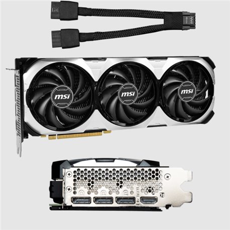 TJ video MSI 12GB RTX 4070 TI VENTUS 3X 12G OC GDDR6X 3xDP 1xHDMI 3xFAN
