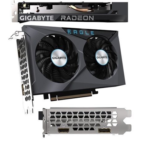 TJ video Gigabyte 4GB RADEON AMD RX 6400 EAGLE 2xFAN 1xDP 1xHDMI