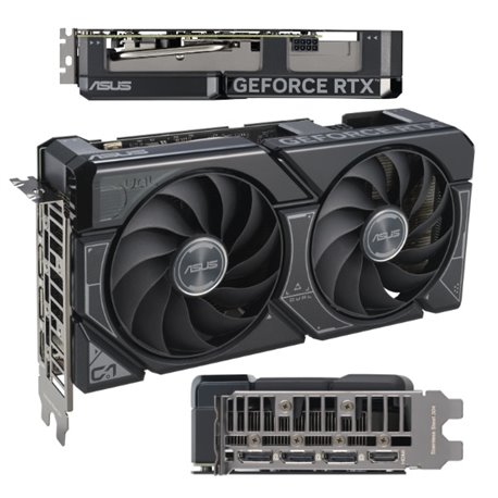 TJ video ASUS 8GB RTX 4060 GDDR6 1xHDMI 3xDP 2xFan Axial-tech DUAL-RTX4060-O8G