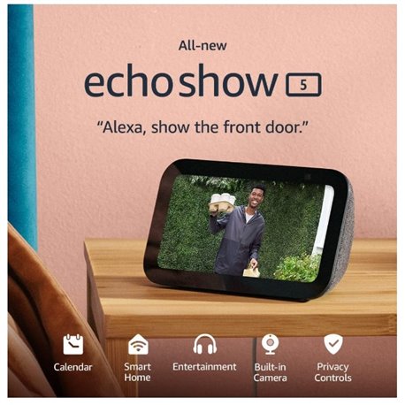 Asistente Amazon ALEXA SHOW 5 pantalla 5.5 pulgadas Negra