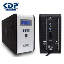 UPS INTELIGENTE CDP RU-SMART1010 1000VA/500W LCD 10 NEMA 5-15R (5 PROTECCION BAT) 4 PUERTOS USB 1 PTO RJ11/RJ45