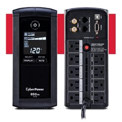 NOBREAK CYBERPOWER 850VA / 510W LCD C/REG TEL/RED/COAX USB