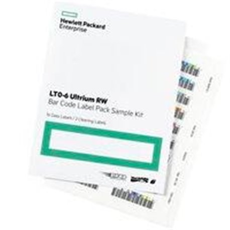 PAQUETE DE ETIQUETAS CON CODIGO DE BARRAS HP LTO-6 ULTRIUM RW