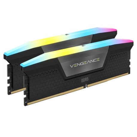 Memoria Corsair 32GB 5200Mhz (2x16GB) DDR5 VENGEANCE RGB C40 Negro