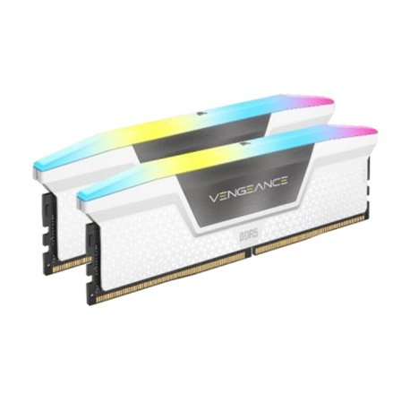 Memoria Corsair 32GB 5200Mhz (2x16GB) DDR5 VENGEANCE RGB C40 Blanco