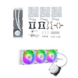 Enfriamiento Liquido Cooler Master MasterLiquid 360L Core Blanco ARGB 3*120mm 650-1750RPM
