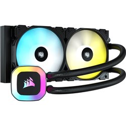 Enfriamiento liquido Corsair H100 RGB 240mm 2*fan SP120 RGB Elite