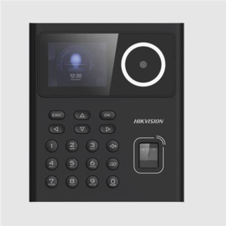 Terminal Hikvision Min Moe WiFi de Huella Facial y Tarjetas MIFARE para Control de Acceso o Asistencia / 500 rostros y 1 000 Hue