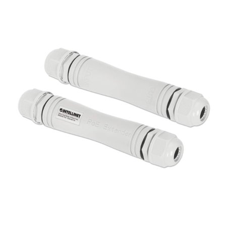 Extensor Intellinet POE+ kit ultra delgado lago alcance para exteriores hasta 1000M PD hasta 95W ideal para camaras IP