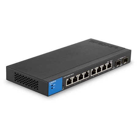 SWITCH LINKSYS ADMINISTRABLE LGS310C 8 PUERTOS GIGABIT ETHERNET Y 2 RANURAS SFP 1G