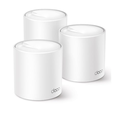 Sistema Deco X50 (3 piezas) TP-Link Mesh Wi-Fi 6 AX3000 (3 puertosRJ45 gigabit por pieza) 2x2 MU-MIMO OFDMA