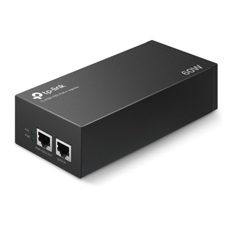 INYECTOR POE TP-LINK TL-POE170S IEEE802.3af/at/bt* HASTA 60W 2 PTOS GIGABIT (1 DATOS Y 1 DATOS+ENERGIA) PLUG AND PLAY