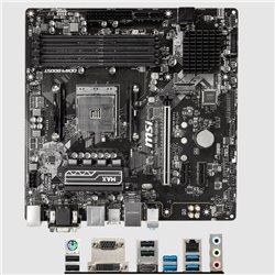 MB MSI B450M PRO-VDH MAX AM4 hasta 128GB 4xDDR4 2667Mhz a 3466Mhz HDMI DVI-D VGA