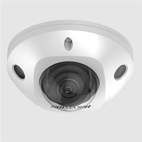 Mini Camara Hikvision IP Domo 6Mpx Lente 2.8mm Ir 30mts Exterior Ip67 DS-2CD2563G2-I Audio Entrada y Salida MicroSd