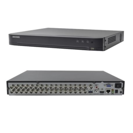 Dvr Hikvision 32 Canales 5 Mpx lite turbohd 8 Canales ip / 2 Bahias de Disco Duro/ 32 Canal de audio por Coaxitron