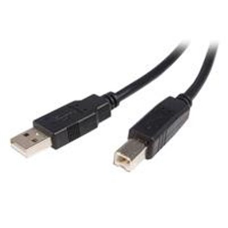 CABLE USB DE 3M PARA IMPRESORA - 1X USB A MACHO - 1X USB B MACHO - ADAPTADOR NEGRO - STARTECH.COM MOD. USB2HAB3M