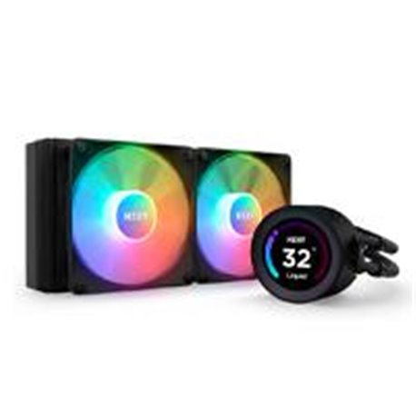 DISIPADOR DE ENFRIAMIENTO LIQUIDO NZXT KRAKEN 240 ELITE /NEGRO/DISPLAY/CONTROLLER/RGB/GAMING