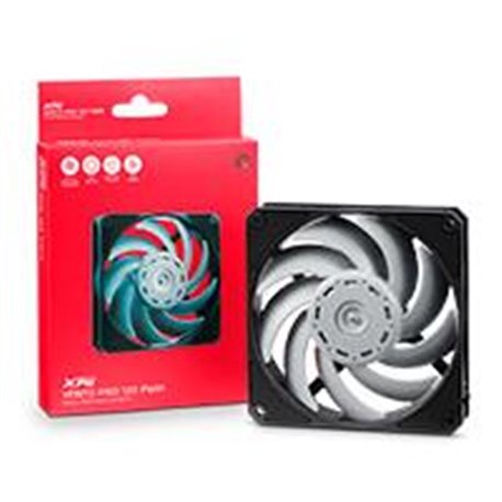 VENTILADOR XPG VENTO PRO 120 PWM DE 4 CONTACTOS 2150 RPM PARA PC CON BAJO NIVEL DE RUIDOS NEGRO GAMER