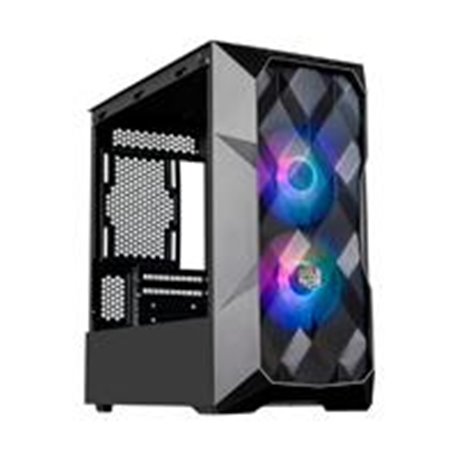 GABINETE COOLER MASTER MASTERBOX TD300 MESH CON VENTANA ARGB, MINI TOWER, MINI-ITX/MICRO-ATX, USB 3.0, SIN FUENTE, 2 VENTILADORE