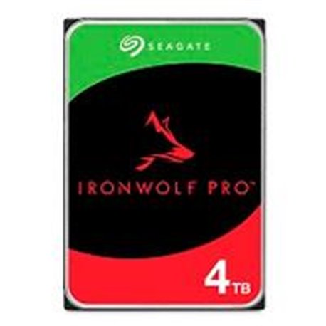 DISCO DURO INTERNO SEAGATE IRONWOLF PRO 4TB 3.5 ESCRITORIO SATA3 6GB/S 256MB 7200RPM 24X7 HOT-PLUG NAS 1-24 BAHIAS