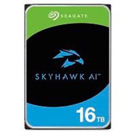 DISCO DURO INTERNO SEAGATE SKYHAWK AI 16TB 3.5 ESCRITORIO SATA3 6GB/S 256MB 7200RPM VIDEO VIGILANCIA 24X7 DVR Y NVR  BAHIAS ILIM