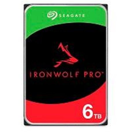 DISCO DURO INTERNO SEAGATE IRONWOLF PRO 6TB 3.5 ESCRITORIO SATA3 6GB/S 256MB 7200RPM 24X7 HOT-PLUG NAS SIN LIMITE DE BAHIAS