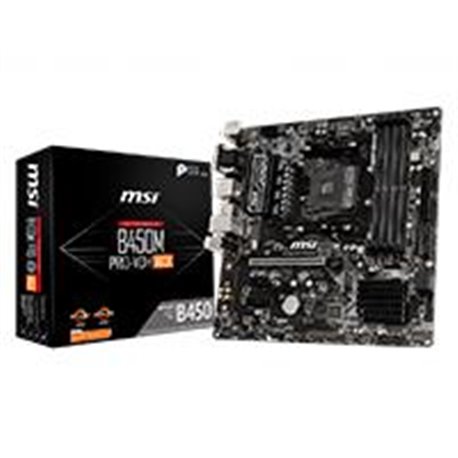 MB MSI B450 AMD S-AM4 3A GEN/4X DDR4 2666/HDMI/VGA/DVI/M.2/4X USB 3.2/MICRO ATX/GAMA MEDIA