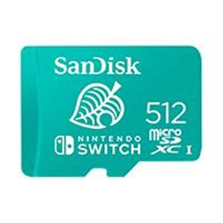 MEMORIA SANDISK MICRO SDXC 512GB NINTENDO SWITCH 100MB/S 4K U3 V30