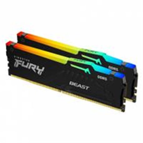 MEMORIA RAM KINGSTON FURYBEAST DDR5 RGB 64GB 5200MHZ (KIT2)(KF552C40BBAK2-64)