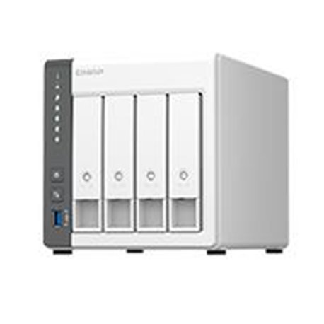 NAS QNAP TS-433-4G /4 BAHIAS NUCLEO CUADRUPLE  2.0 GHZ 4GB DDR3/1 LAN 2,5 GBE/ 1 LAN GBE/USB 3.2 X1/SATA/HOT-SWAP/ SIN DISCOS/ A