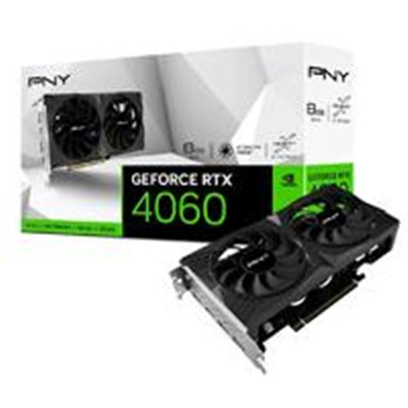 TARJETA DE VIDEO PNY GEFORCE RTX 4060 VERTO DUAL FAN STD/ 8GB GDDR6 / DP 1.4A / HDMI 2.1 / PCIE 4.0 X16 / GAMA MEDIA/GAMER