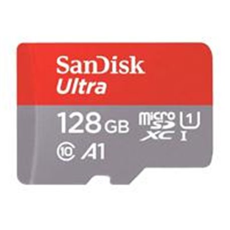 MEMORIA SANDISK MICRO SDXC 128GB ULTRA 140MB/S CLASE 10 C/ADAPTADOR (SDSQUAB-128G-GN6MA)