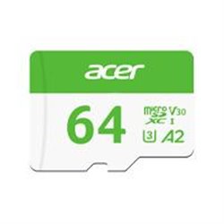 MEMORIA ACER MICRO SD MSC300 64GB UHS-I V30 LECT. 160MB/S ESCRIT. 120MB/S BL.9BWWA.302