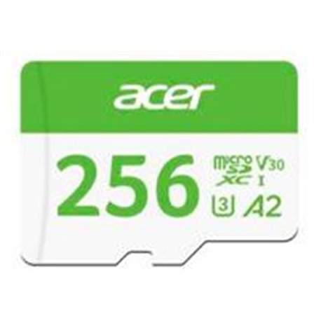MEMORIA ACER MICRO SD MSC300 256GB UHS-I V30 LECT. 160MB/S ESCRIT. 120MB/S BL.9BWWA.323