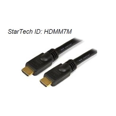 CABLE STARTECH HDMI DE 7M DE ALTA VELOCIDAD 2X HDMI MACHO NEGRO