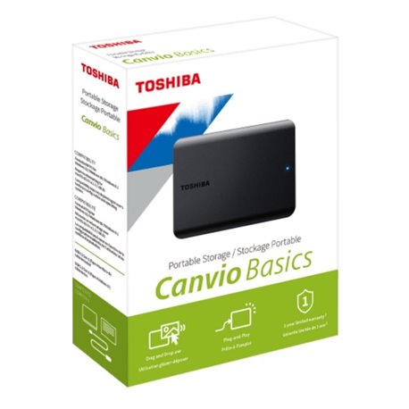 HD Externo 2TB Toshiba Canvio Basics 2.5 USB 3.0 Negro para PC/MAC