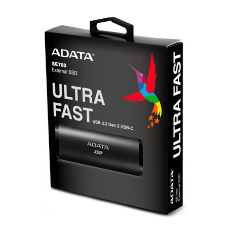 SSD externo 512GB ADATA USB-C 3.1 ASE760-512GU32G2-CBK