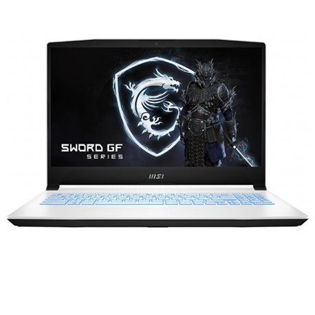 Laptop MSI SWORD 15A12UE-605 I7-12650H RTX 3060 6GB GDDR6 16GB DDR4 SSD 1TB 15 FHD 144Hz Win11 blanco teclado ingles