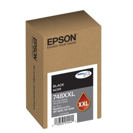 TINTA EPSON 748XXL T748XXL120-AL NEGRO DURABRITE WF-6090/WF-6590 (10 000 PAG)