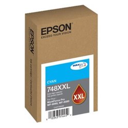 TINTA EPSON 748XXL T748XXL220-AL CYAN DURABRITE WF-6090/WF-6590 (7 000 PAG)