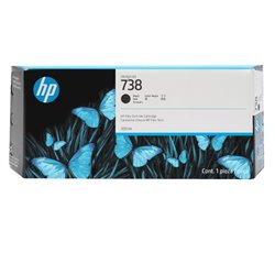 TINTA HP LF 738 498N8A NEGRO DESIGNJET T850 / T950 300ML