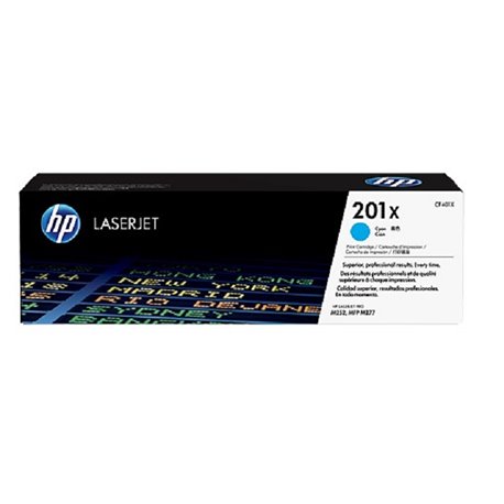 TONER HP 201X CF401X CYAN LASERJET PRO M252Dw/M277Dw ALTO RENDIMIENTO (2 300 PAG)