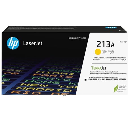 Tóner HP 213A W2132A Amarillo LaserJet Enterprise 5700DN / MFP 5800 (3 000 Páginas)