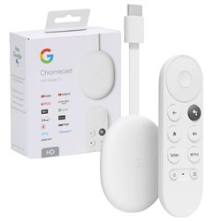 Google Chromcast HD transmisor de video con cable HDMI y Control Remoto de busqueda de voz GA03131-US