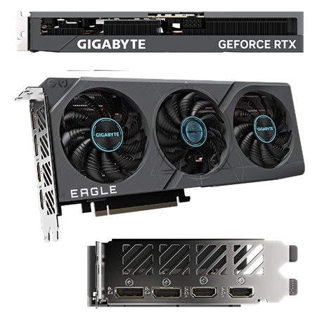 Tarjeta de video Gigabyte 8GB RTX 4060 TI EAGLE GDDR6 2xDP 2xHDMI 3Ventiladores